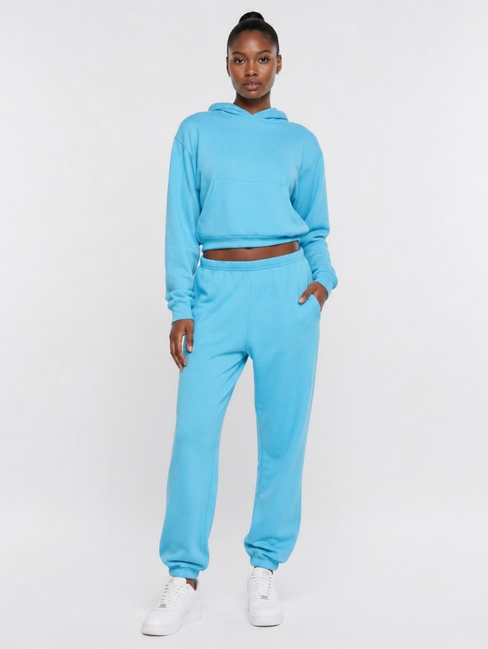 Skims French Terry Modal Classic Hoodie In Cyan Size S Nwot